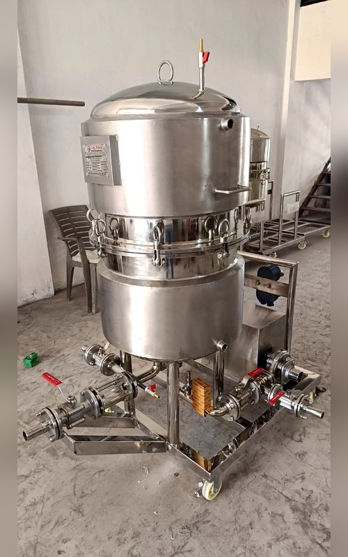 Chemtech Enterprise stainless steel sparkler filter – closed vessel unit on mobile trolley – photo 1
