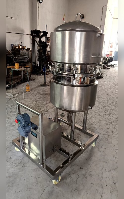 Chemtech Enterprise stainless steel sparkler filter – closed vessel unit on mobile trolley – photo 14